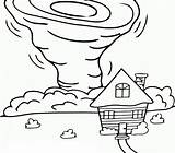 Tornado House Coloring Pages Big Storm Cartoon Printable Angry Categories Coloringonly sketch template