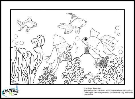 goldfish coloring pages team colors