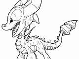 Spyro Coloring Pages Dragon Skylanders Getcolorings Col Getdrawings sketch template