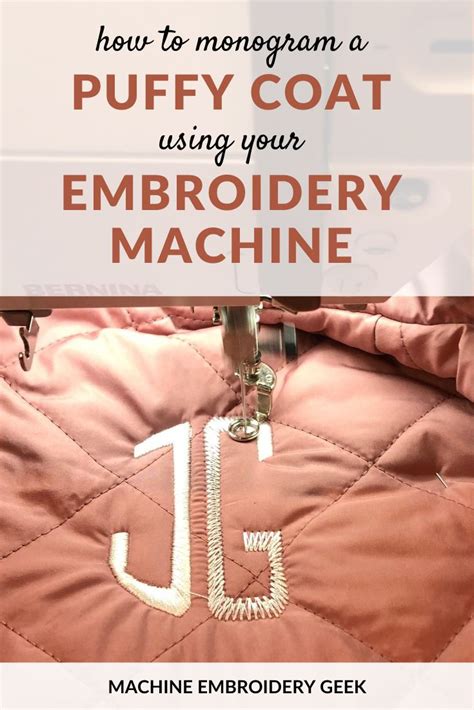 How To Embroider On A Puffy Vest Or Coat Machine Embroidery Geek
