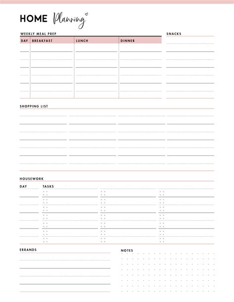 printable organization templates  business printables