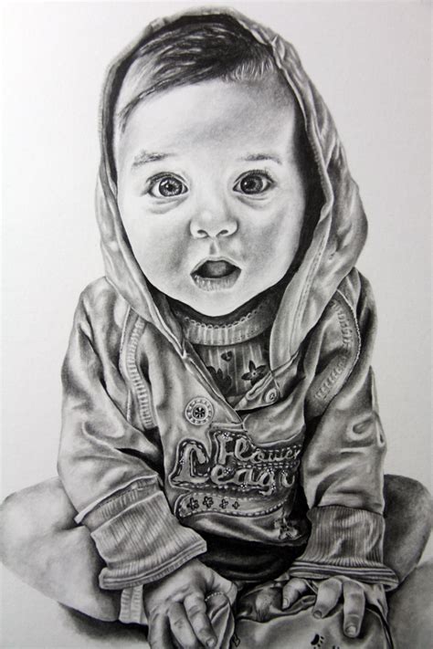 pencil sketch cute baby drawing easy  wiens