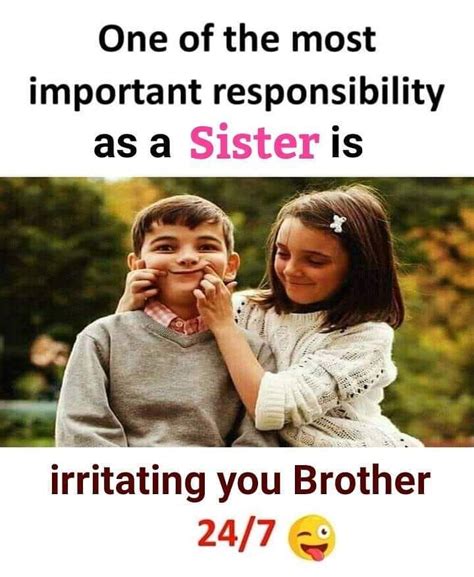 tag mention share with your brother and sister 💙💚💛👍 sister quotes funny brother quotes funny