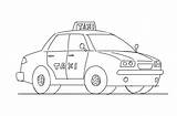 Taxi Colorear Dibujos Coloriages Transporte Coloring sketch template