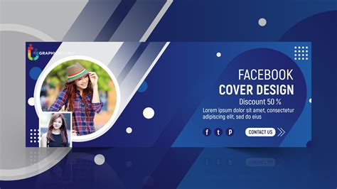 abstract facebook cover design  psd template graphicsfamily