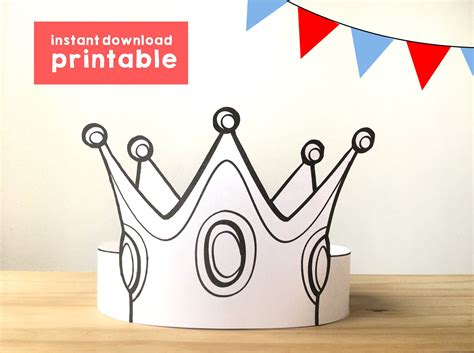 birthday crown template printable word searches