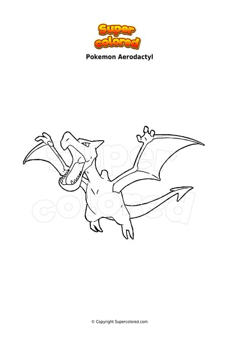 aerodactyl coloring pages background
