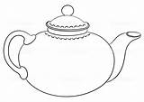 Kettle Tea Drawing Paintingvalley sketch template