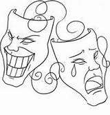 Mimo Drama Mimi Dibujo Festivita Clowns Ausmalbilder Expression öffnen Fasching Dragoart sketch template