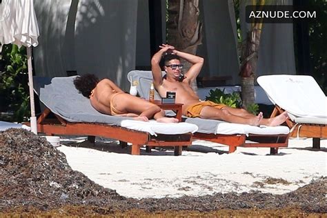 Sarah Hyland Sexy With Her Beau On The Beach At Their Hotel Together