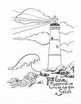 Lighthouse Romans Scripture Getdrawings Journaling Psalm Stormy Visitar sketch template