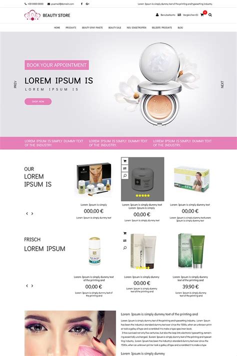 beauty store   simple  easy   template  beauty related