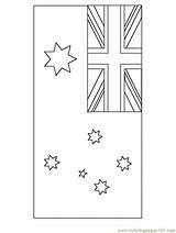 Flag Printable Australian Coloring Pages Australia Popular Colouring Click Library Clipart Cross sketch template