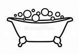 Bathtub Vasca Bolle Baignoire Icona Bulles Isolata Icône Isolement Oasis Baquet sketch template