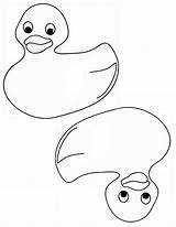 Duck Coloring Baby Template Printable Shower Rubber Pages Preschool Ducky Kids Print Templates Outline Ducks Clipart Crafts Pattern Printables Stencils sketch template
