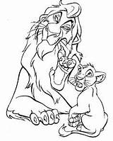 Simba Coloring Pages Scar Lion King Disney Printable Colouring Book Kids sketch template