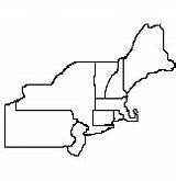 Northeast Blank Region Map States United Outline Ak0 Cache Reproduced sketch template