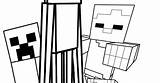 Minecraft Coloring Pages Mob Printable Activity Mobs sketch template