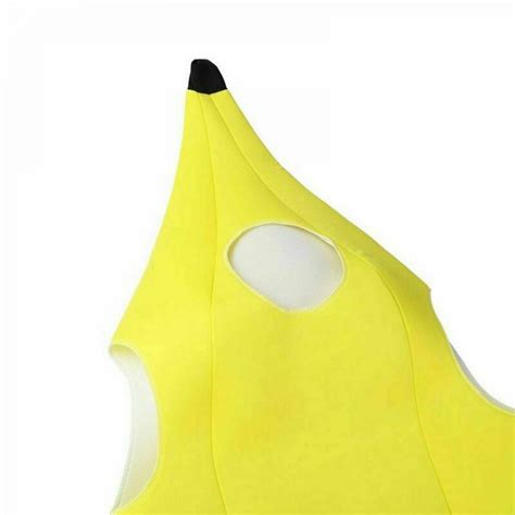 adult banana body suit costume unisex outfit  size fits halloween