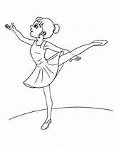 Ballerina Coloring Showing Pages sketch template