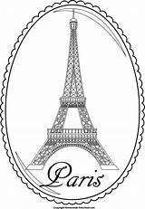 Tower Eiffel Paris Coloring Clipart Pages Clip Printable France Cartoon Birthday Fun Colouring Homemade Cliparts Sheets Tree Preschool Theme Color sketch template