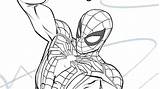 Ps4 Spider Spiderman sketch template