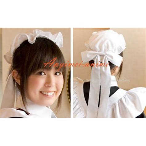 Sissy Maid Hat Cotton French Maid Uniform Cosplay Costume Tailor Made