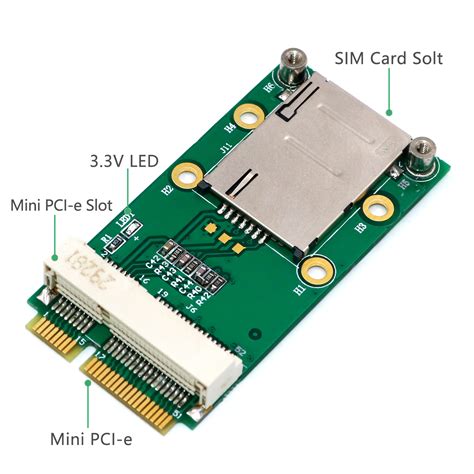 xt xinte mini pci  adapter card mpcie  sim card slot    module usim card slot