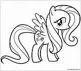 Pony Little Pages Rainbow Dash Coloring Color Print Cartoons sketch template
