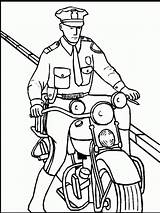 Policeman Pages Coloring Printable Kids sketch template