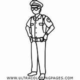 Poliziotto sketch template