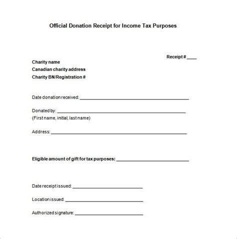 Receipt Template For 501 C Donation Awesome Printable Receipt Templates