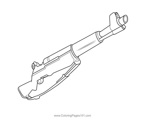 infantry rifle fortnite coloring page  kids  fortnite