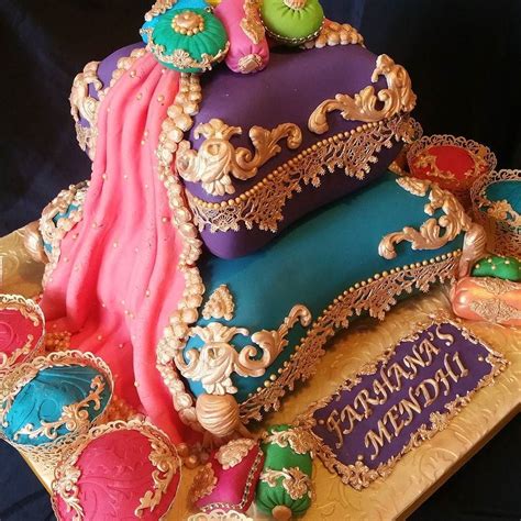Yum E Cakes On Instagram “mendhi Cake And Matching Cupcakes To Go With