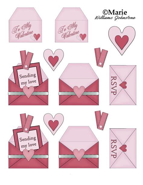 cute valentine card printables