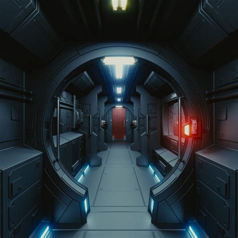dsmax interior spaceship space station spaceship interior sci fi