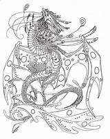 Dragon Water Coloring Pages Lineart Deviantart Adult Version Drawings Getdrawings Eastern Wallpaper sketch template