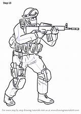 Counter Terrorist Strike Draw Drawing Step Learn Tutorials Drawings Drawingtutorials101 Getdrawings sketch template