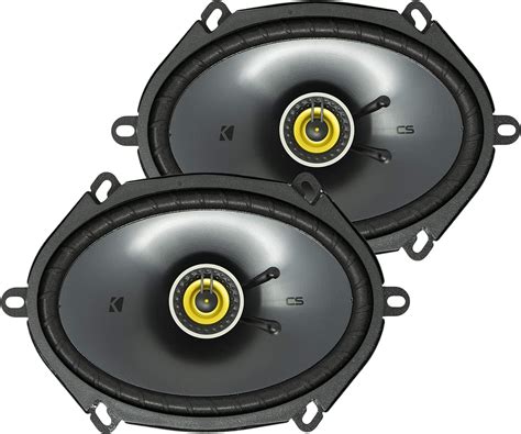 amazoncom kicker cs series csc     car audio system speaker yellow  pack automotive