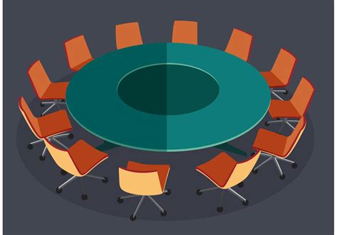 table meeting vector   vector art stock graphics images