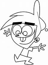 Timmy Turner Fairly Oddparents Coloringonly sketch template