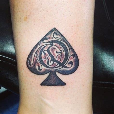 pin on queen of spades tattoo