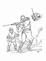 Anakin Gon Qui Coloriage Skywalker Jinn Colorier Coloriages Greatestcoloringbook Jedi Nggallery Darth sketch template