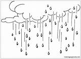 Raining Coloring Pages Color sketch template