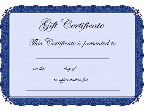 blank printable certificates clipart