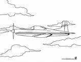 Ausmalen Flugzeug Avion Pintar Hellokids Boing sketch template