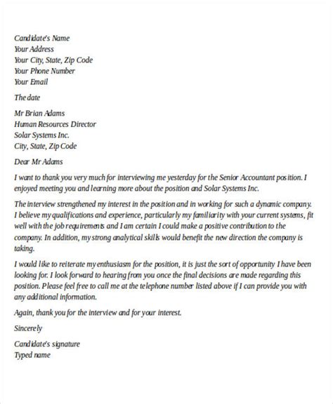 letter  ceo  interview collection letter template collection