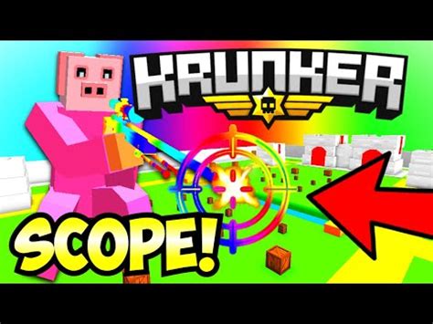 krunker testing  animated sniper scope gameplay youtube