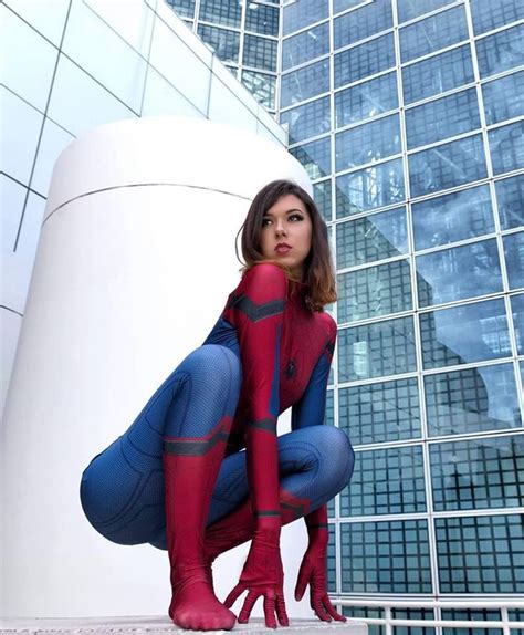 spidey girl cosplay by robin art and cosplay marvel spiderman