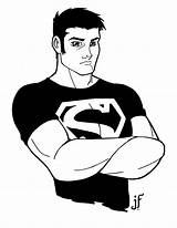 Superboy Jamiefayx Deviantart sketch template